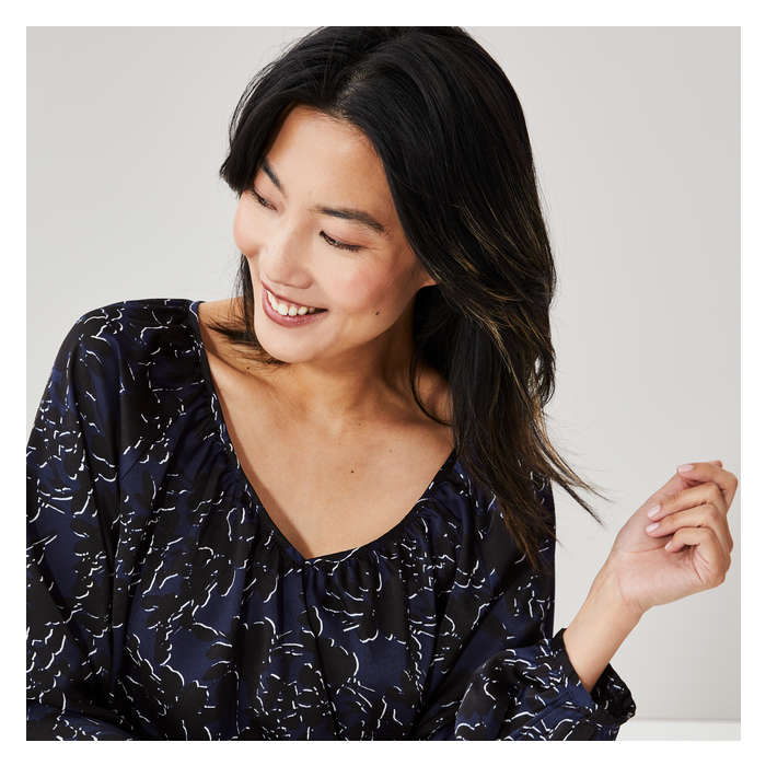 Women's Shirred Blouse